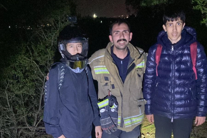 Bursa'da ormanlık alanda kaybolan gençler kurtarıldı