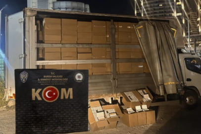 Bursa’da 3 milyon kaçak makaron ele geçirildi