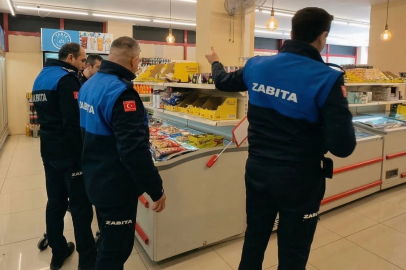 Bursa Gemlik'te marketlere zabıta denetimi