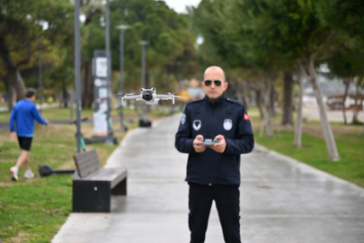 Antalya’da zabıta drone ile denetimde